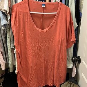 Old Navy Orange Luxe Tee